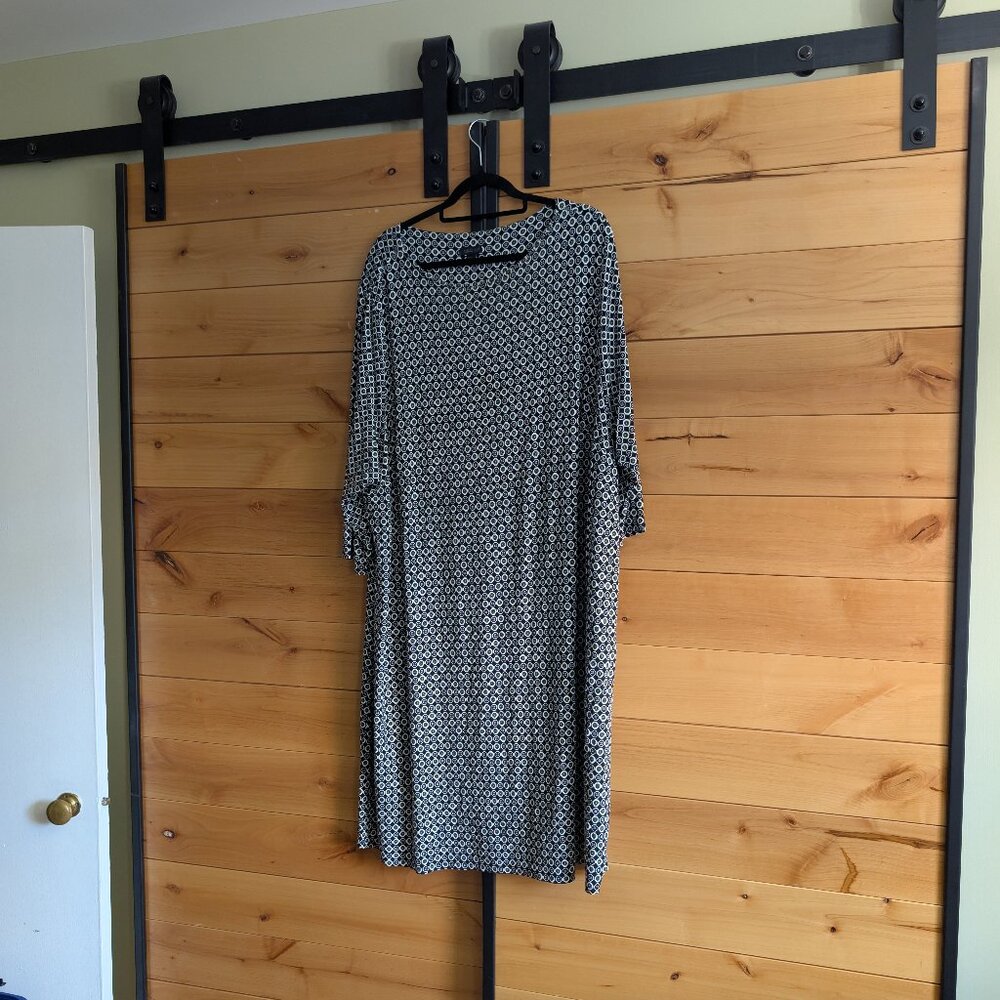 J. Jill Wearever Geometric Print Dress 4X